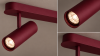 Lampa sufitowa liniowa z 3 reflektorami regulowana bordowa minimalistyczna uniwersalna LINCA 6372 Argon